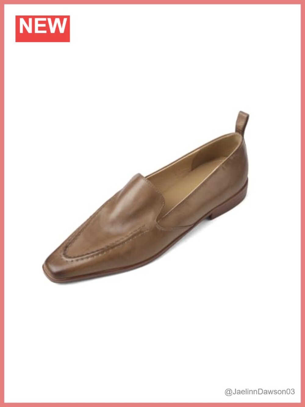 Genuine Leather Women's Pointed Toe Handmade Flat Loafers